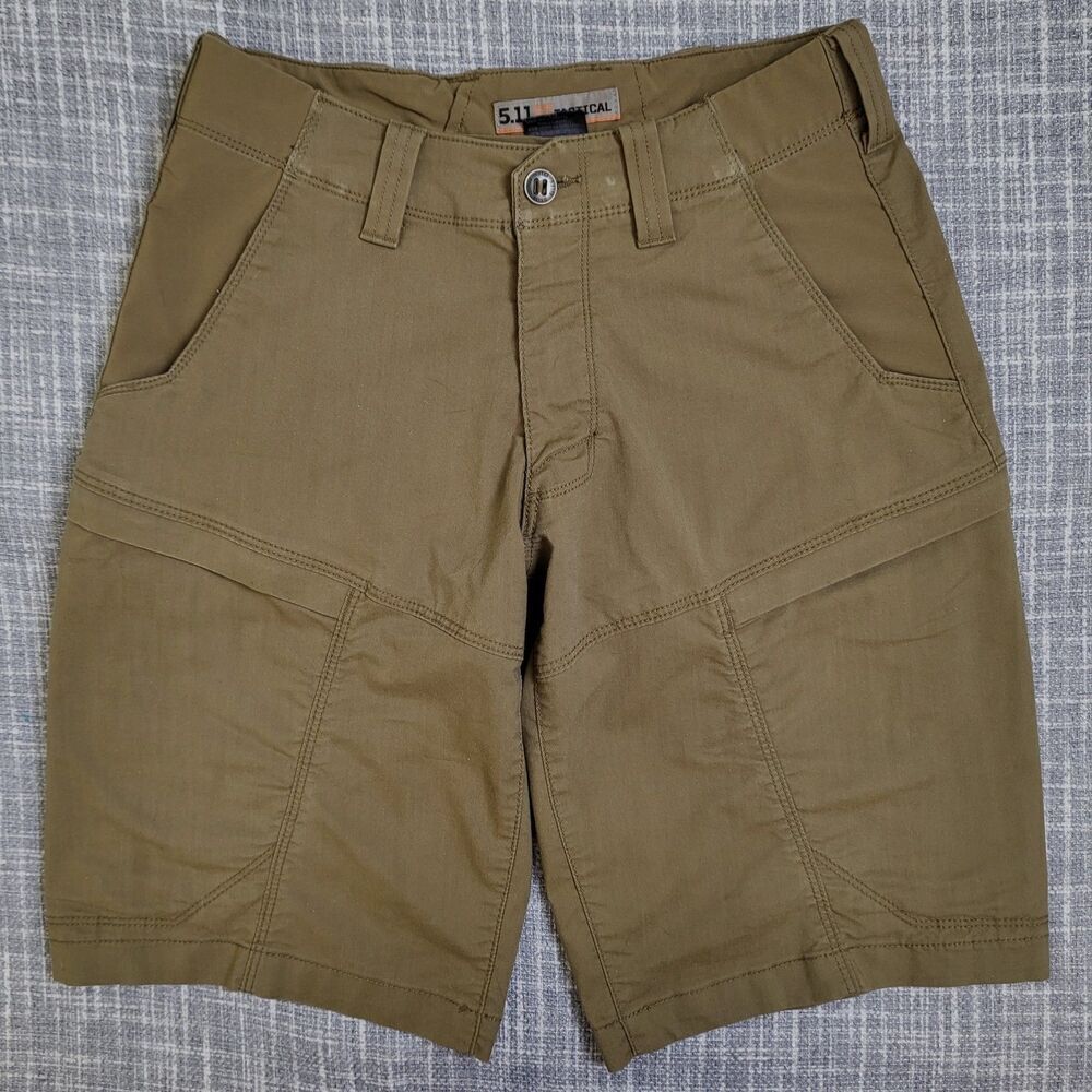 5.11 TACTICAL APEX 11" Short 73334 Outdoor Field Dark Khaki Size 28 READ DESC